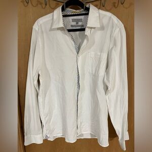 TED BAKER- white long sleeve button down